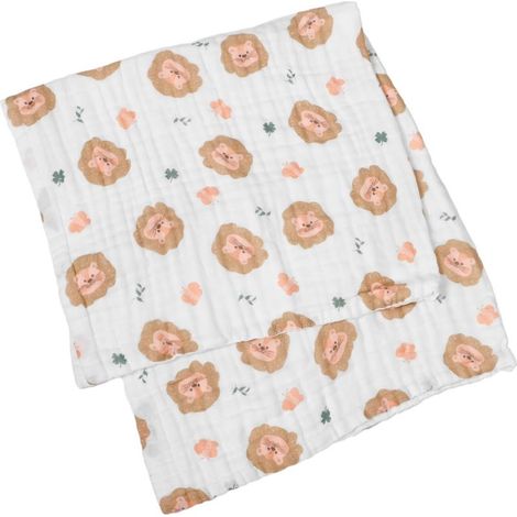 Couverture de Bain Bébé Coton Douce Couverture Emmaillotage pour Tout-Petits Garçon et Fille (1/4)