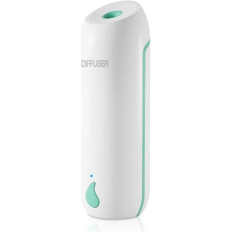 Difusores de aceites esenciales, difusor de aroma para el hogar, purificador de aire USB para coche que elimina el formaldehído y el humo, difusor de aroma desodorizante para el baño (verde, aroma a o (1/5)