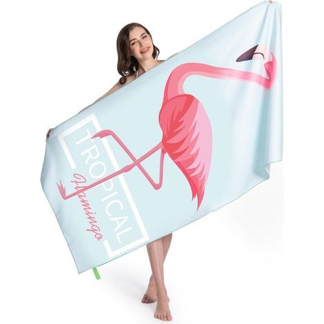 Microfiber Beach Towel, Extra Large 180x90 cm Oversized Microfiber Swimming Towel - Quick Dry, Sand Free, Compact, Lightweight (1/5)