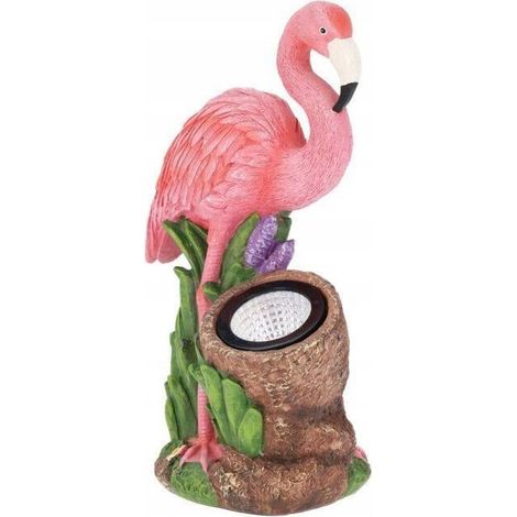 Lampada progarden flamingo solare resistente alle intemperie 24x14 cm