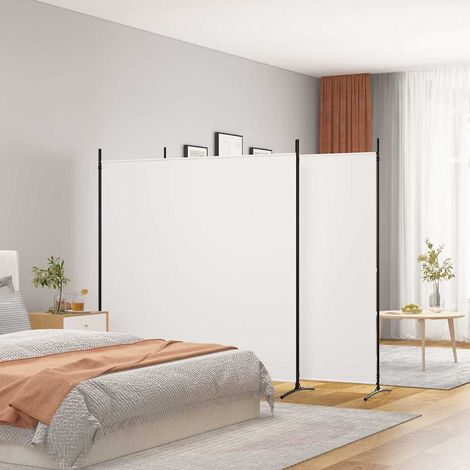 Cloison de séparation 3 panneaux-Paravent-Séparateur de pièce Blanc 525x180 cm Tissu (1/5)