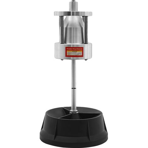Equilibratrice per ruote, design compatto, precisione migliorata, argento e nero (1/2)