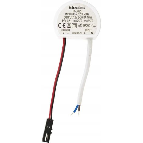 LED-Netzteil für Box 12V 0,8A 10W IP20 Idealed ID-3085 (1/3)
