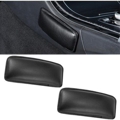 2 Pièces Accoudoir Voiture Universel, Coussin Accoudoir Voiture, Coussin Accoudoir Voiture, Repose Bras Voiture pour Intérieur de Voiture, Console, Coussin de Siège, Noir (1/5)