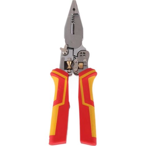 Pelacables multifuncional 9 en 1 – Acero aleado – Orificios de pelado de alta precisión – Mango antideslizante de 100 mm (1/5)