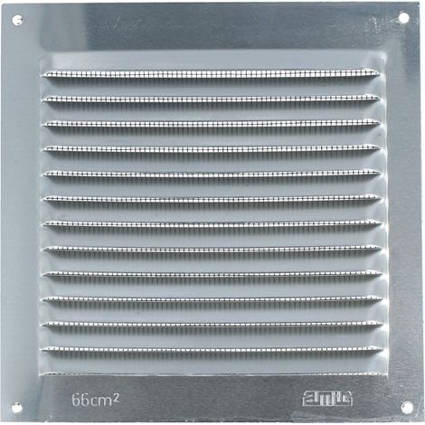 Aluminium Lüftungsgitter mit Netz Lüftungsblech Insektenschutzgitter 150 x150mm