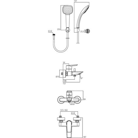IDEAL STANDARD Ceramix Misc. Extérieur Vasque (1/2)
