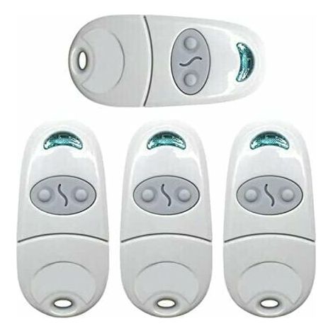 Télécommande Universelle Portail, PingGoo Télécommande pour Ouvre-Porte de Garage, émetteur de clé Portable, Télécommande de Porte de Garage pour Came Top 432NA/432EE/432 EV/432M (4, Blanc) thsind,TRI (1/2)