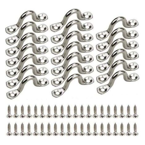 Poignée de Maintien de Bateau, 20pcs Barre de Maintien en Acier Inoxydable 316 de 56 Mm pour Bateau de Yacht, RV (1/4)