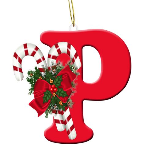 Décoration Arbre De Noël Lettres Alphabet - 26 Pièces Acrylique - Suspension Personnalisable Pour Arbre De Noël - Lot Complet (1/3)