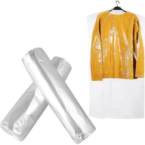Garment Cover, 100 Pieces 60cm x 100cm Dry Cleaning Bags for Clothes, Disposable Dustproof Protective Cover for Suits (1/5)