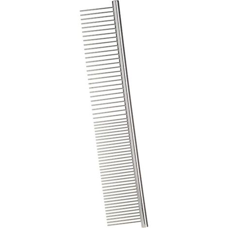 Peigne pour chien en acier inoxydable Brosse de toilettage pour animaux de compagnie Outils de toilettage pour petits grands animaux moyens Chats Chevaux (S) (1/4)