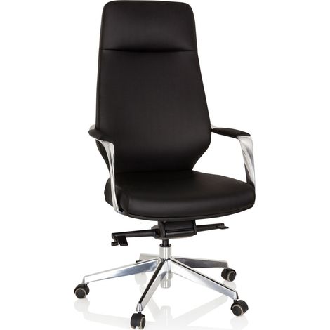 Chefsessel / Bürostuhl VELVET Kunstleder schwarz hjh OFFICE