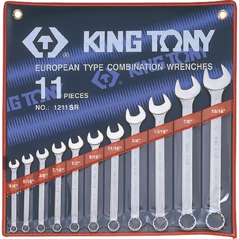 King Tony Jeu de 11 cles plate mixte - sr