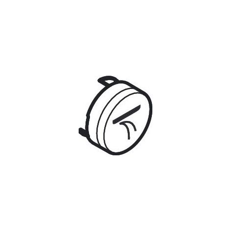 hansgrohe Druckknopf Symbol Schwall, Weiß