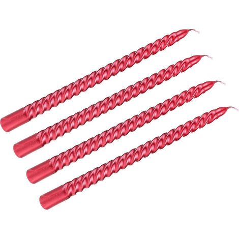 Bougies coniques colorées à fil pour la décoration intérieure (lot de 4) (1/5)