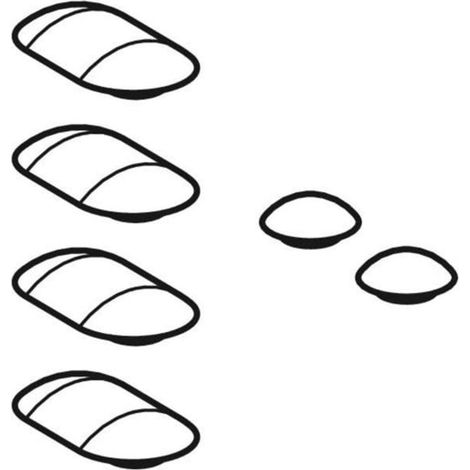 Geberit Geber Geberit ONE Jeu de butées pour siège de WC, 243986001