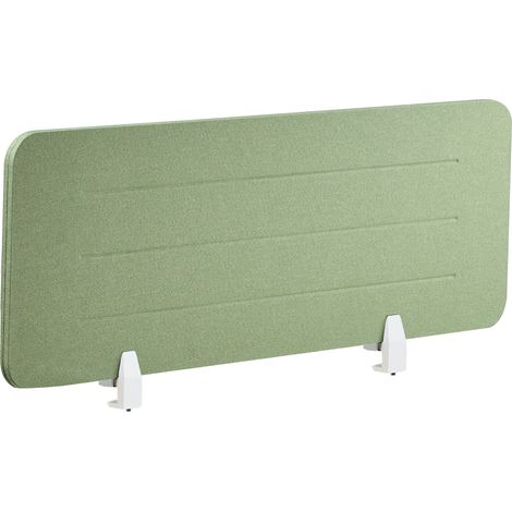 Panel separador tablero PET acústico tapizado de tela 120 x 40 cm verde Ziggy