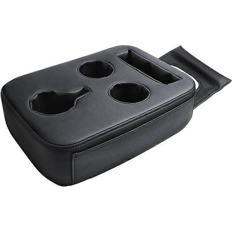 Porte-gobelet arrière avec poches latérales pour voiture, canapé, lit, bateau, camion, SUV, camping-car, etc. Organisateur de collations. (1/5)