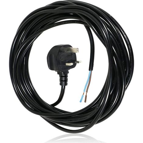 Câble d'alimentation secteur et prise pour aspirateur Numatic Henry Hetty