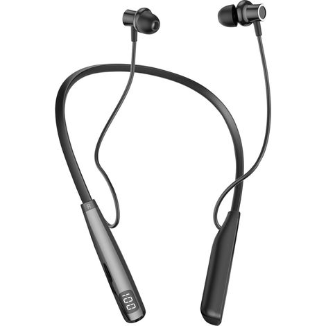 Casque tour de cou Bluetooth 5.4 écouteurs sans fil LED course à pied 80h réduction bruit (1/5)