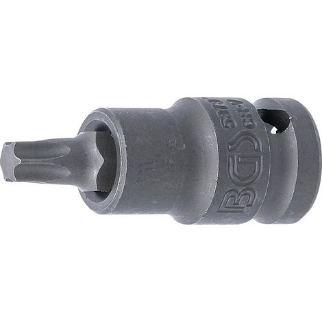 Douille à Embouts à Choc 55 mm - 12,5 mm (1/2), Profil Torx T45 - Résistante et Précise, Acier - D-Work
