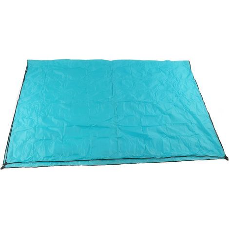 Voile d'ombrage rectangulaire multifonctionnelle bleu lac – pour activités plein air (1/5)