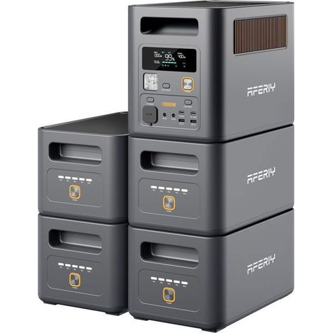 Station d'alimentation portable - AFERIY - P180Pro - Extensible jusqu'à 5120Wh - 1800W - LiFePO4