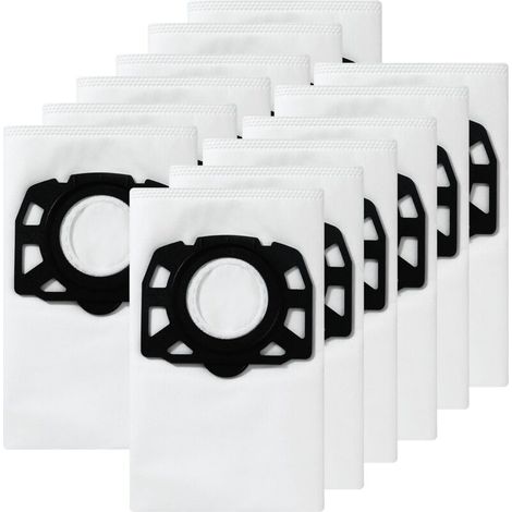 Packung mit 12 Staubsaugerbeuteln für Kärcher 2.863-006.0 Vliesfilterbeutel 487 WD4 WD5 WD6 WD5P WD6P Premium MV4 MV5 MV6 Filterbeutel für Nass- und Trockensauger (1/5)