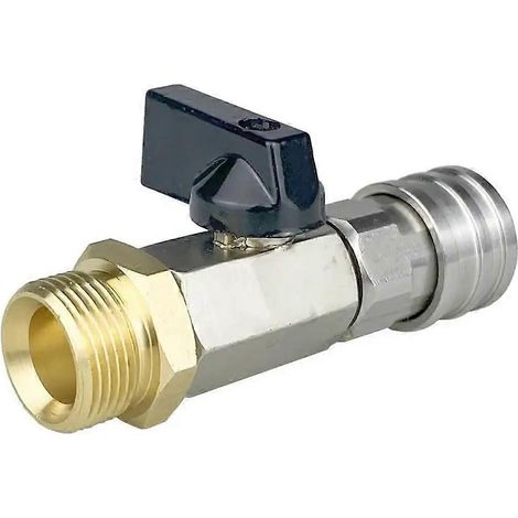 Kit de vanne à bille pour nettoyeur haute pression, raccord rapide 1/4 pouce et M22 14 mm pour tuyau de nettoyeur haute pression, interrupteur marche/arrêt (1/5)