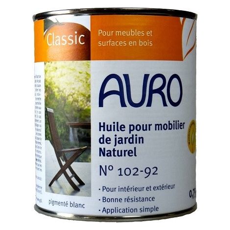 Huile pour mobilier de jardin n°102, Teinte blanchie - (1/3)