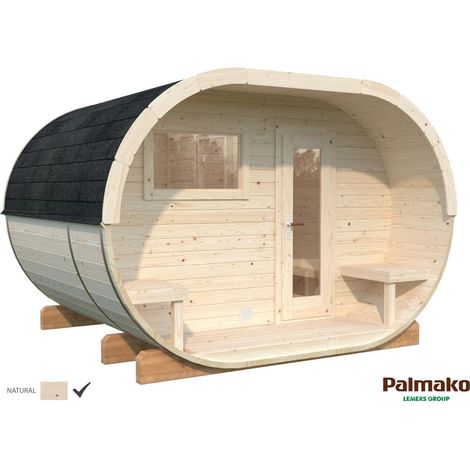 Abri de jardin en bois Anette 3,0+1,5 m2 Naturel (1/5)