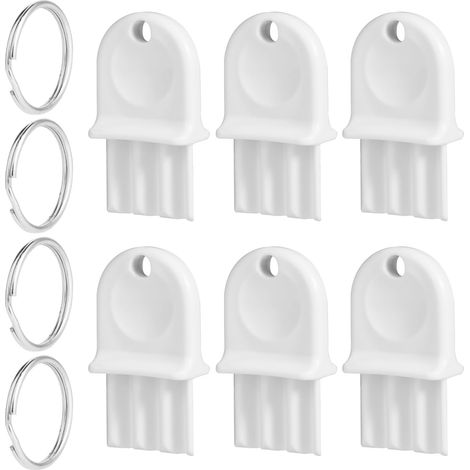 5pcs Distributeur Papier Toilette Clé et 4 Anneaux Métalliques, Clé Distributeur de Papier Toilette Gaufré Toilet Paper Dispenser Key (1/5)