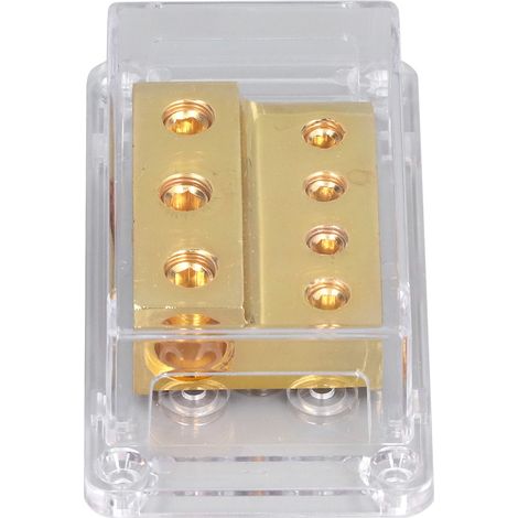 Support 1 Entrée 4 Sorties Porte-Fusible Amplificateur Audio Voiture Bateau Camion Protection Ignifuge (1/5)