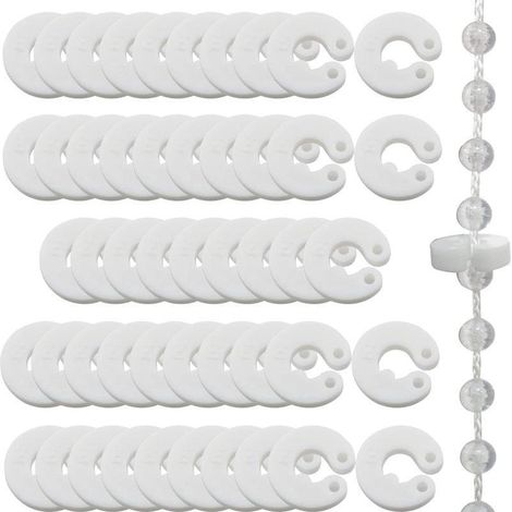 Lot de 50 chaînettes verticales de rechange pour stores romains (1/5)