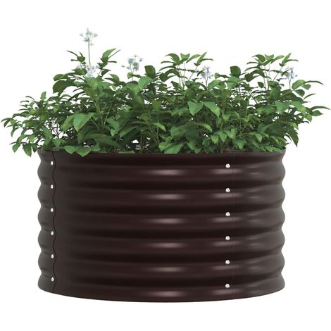 Maison Exclusive - Hochbeet Braun 80 x 80 x 44 cm Stahl
