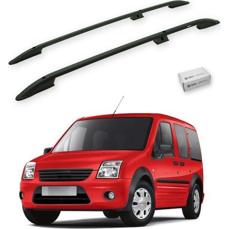 TURTLE kompatibel mit Ford Connect 2002-2012 / Lange Version Dachreling Crown Schwarz (1/5)