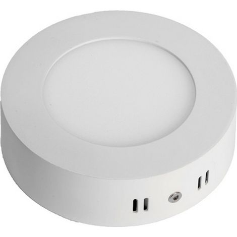 Plafonnier led Rond en saillie 6W ø120mm Blanc Chaud 3000K - Digilamp (1/5)