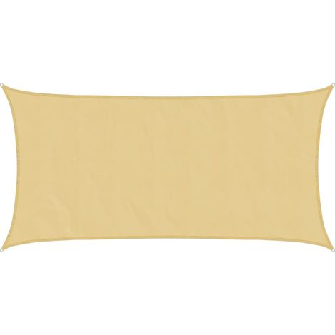 Voile d'ombrage  Voile de parasol sable 6x3 m 100 % polyester oxford
