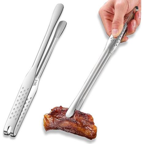 Pinzas de cocina de acero inoxidable - 23,6 cm - Pinzas versátiles para cocinar y servir (1/5)