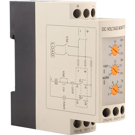 Relais de protection contre les surtensions et les sous-tensions DVRD (12 V CC) (1/5)
