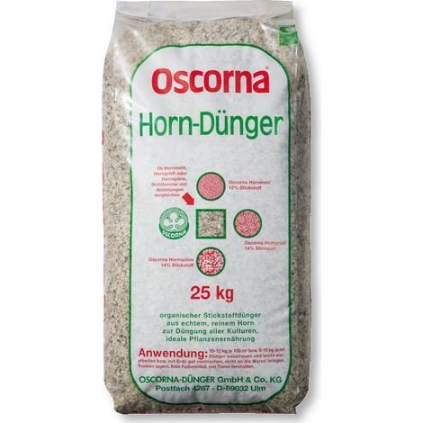 Oscorna Hornspäne 25 kg Obstdünger Blumendünger Ziergartendünger Universaldünger
