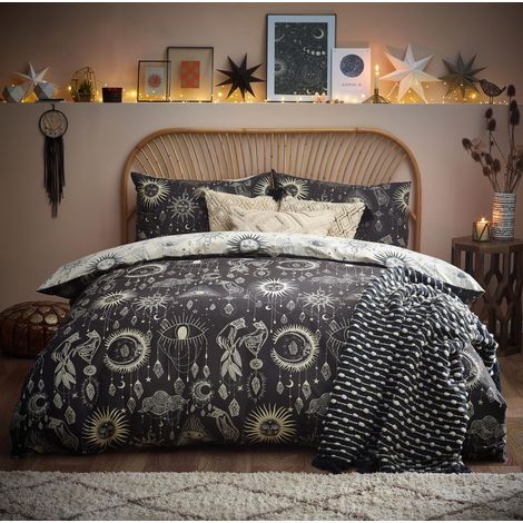 Ensemble de Housse de Couette Constellation King, Coton, Polyester, Multi (1/5)