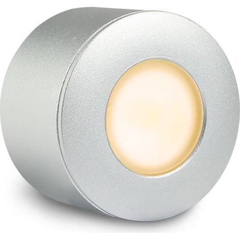 Aufbau/Einbaustrahler Mini Bergamo 3W IP44 2700K - Farbe: silber (1/5)