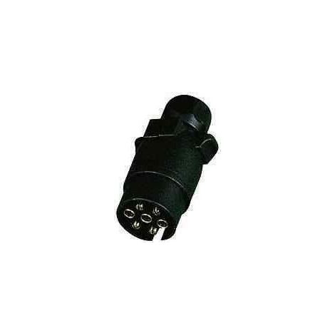 Prise Plastique 7 Broches 12V pour Remorque et Caravane