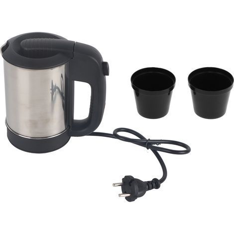 Mini bollitore in acciaio inox, 0,5 l, portatile – con spegnimento automatico – 220 V, ideale per chi è sempre in movimento (1/5)
