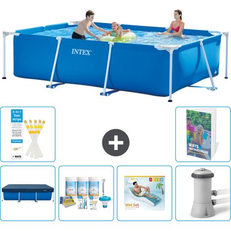 Rechteckiger Frame Pool - 300x200x75 cm - 7-teilig S172