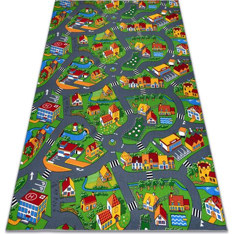 Carpet LITTLE VILLAGE multicolour 400x400 cm (1/5)