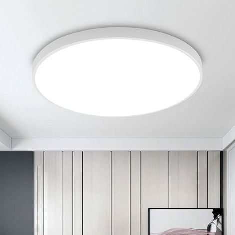Round LED Ceiling Light 30W, IP54 Waterproof Ceiling Light Fixture, 6500K Modern Ceiling Lamp for Bathroom, Bedroom, Living Room, Kitchen, Hallway, Balcony, 27CM (1/5)