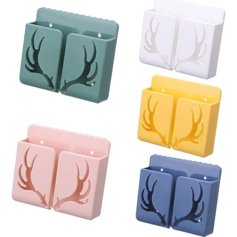 Soporte de pared para control remoto, soporte para teléfono móvil, almacenamiento de control remoto de pared, almacenamiento de control remoto de TV, soporte de pared para colocar controles remotos, t